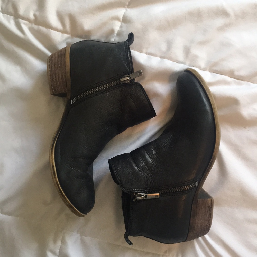 Soft Black Genuine Leather Basel Lucky Boots